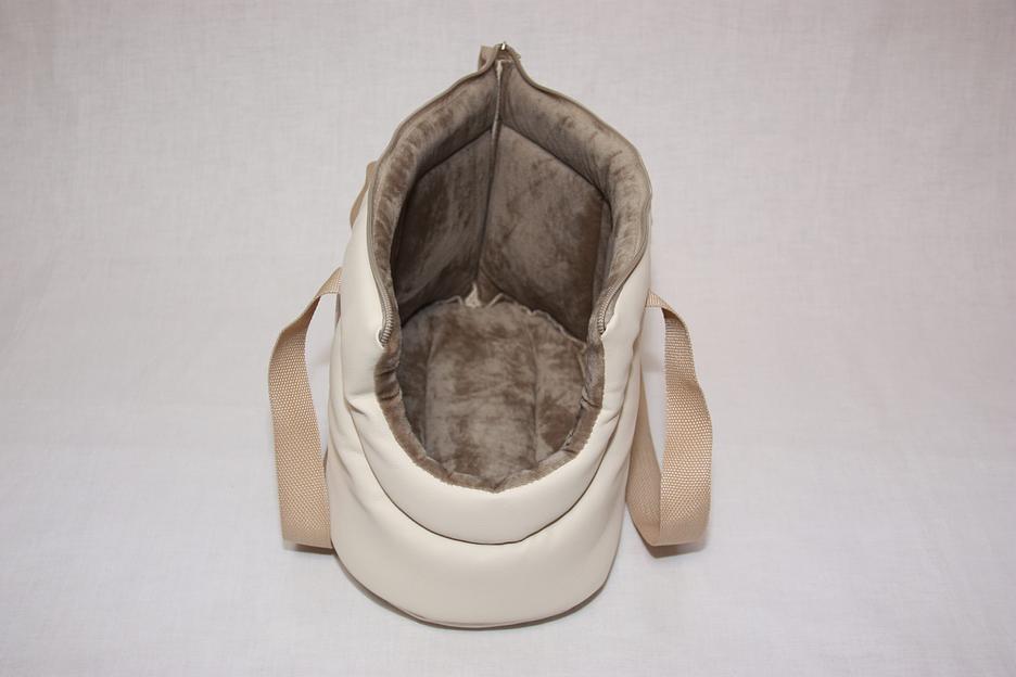 Сумка-переноска Пери (эко-кожа) №1 Крем-брюле для домашнего питомца ОПТ фото 5