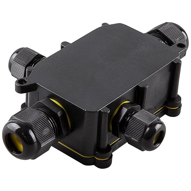 Коробка распределительная водонепроницаемая 4 выхода, с клеммой в комплекте, фото 1