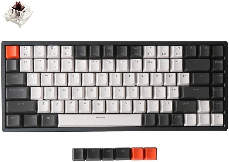 Клавиатура Keychron K2 84 Key Aluminum Frame Hot-Swap Gateron  RGB Brown фото 1