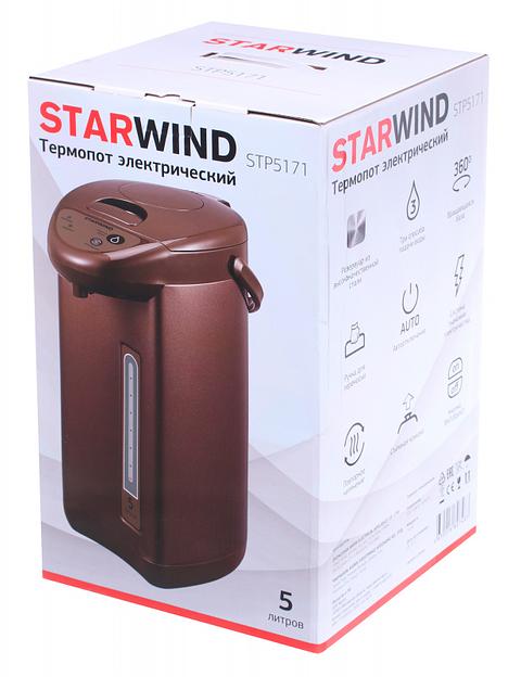 Термопот Starwind STP5171 5л. 750Вт коричневый фото 8