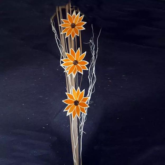 Сухоцвет с тремя цветками 947-002 115см фото 1