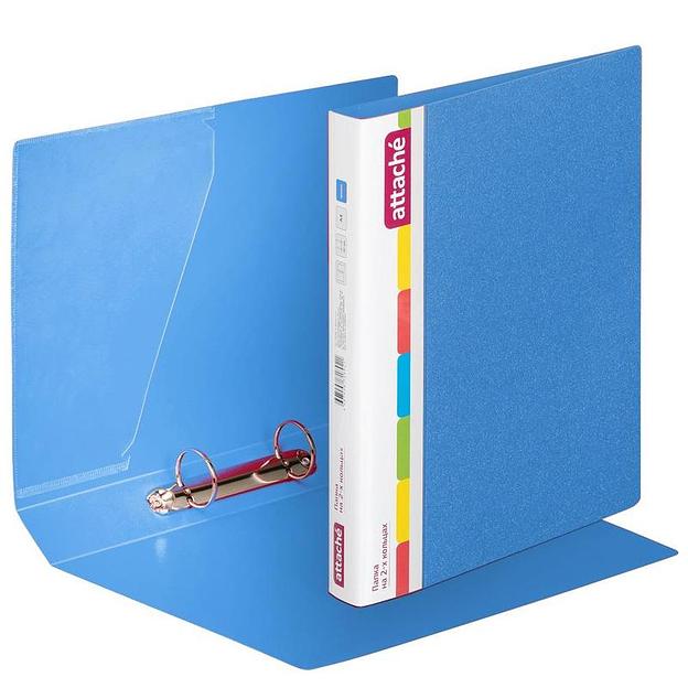 Папка на 2-х кольцах Attache 42 синяя до 250 листов, опт фото 1