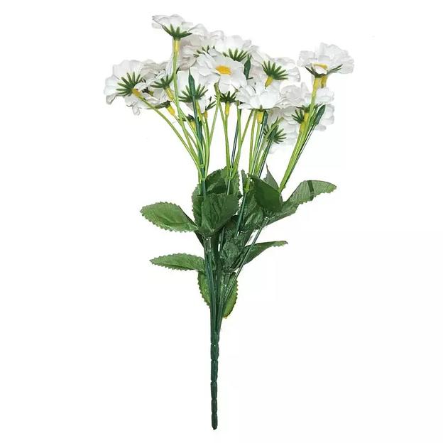 Букет ромашек 22 головы на 7 веток 29см фото 1