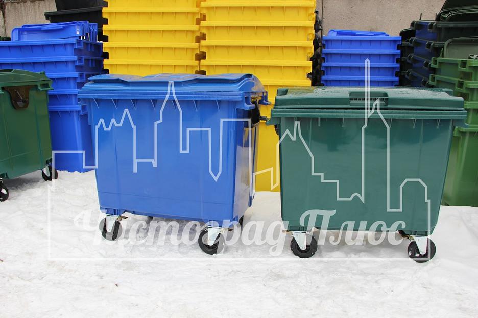 Евроконтейнер Sonmez Hammadde 1100 л фото 9