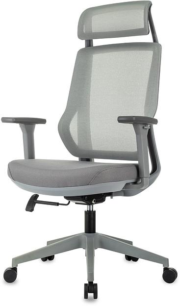Кресло руководителя Бюрократ MC-G411N-H серый сетка/ткань с подголов. крестов. пластик пластик серый фото 3