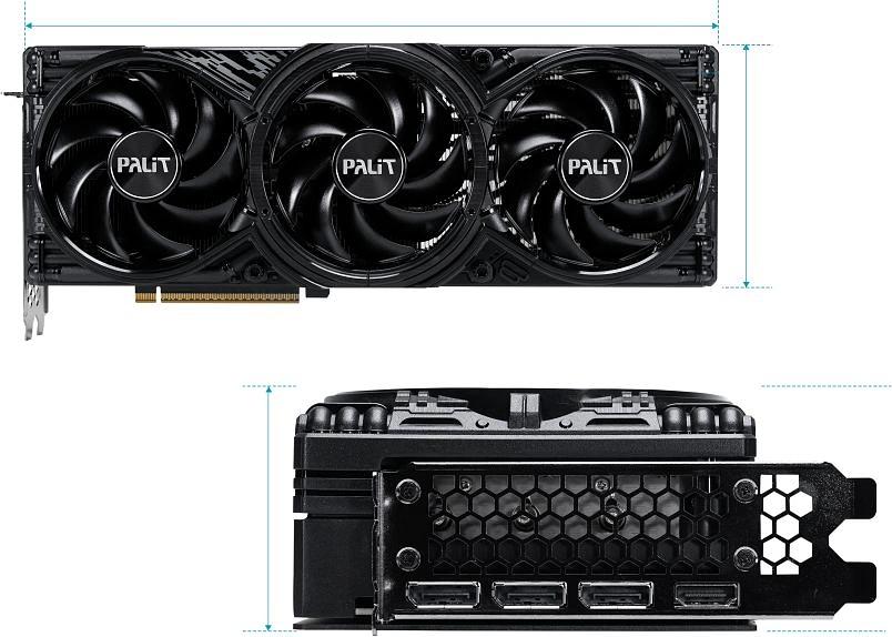 Видеокарта Palit PCI-E 4.0 PA-RTX5080 GAMINGPRO NVIDIA GeForce RTX 5080 16Gb 256bit GDDR7 2235/21000 HDMIx1 DPx3 HDCP Ret фото 8