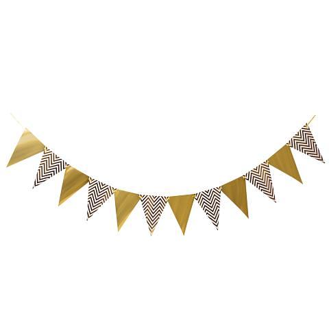 Гирлянда-растяжка №03_под золото/зигзаг, 3 м, BOOMZEE GBZ-03 фото 1