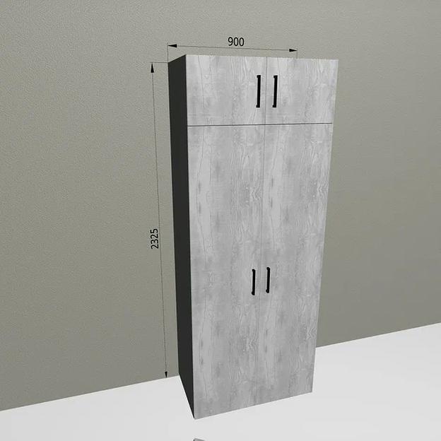 Шкаф распашной Sanvut 900х500х2325 мм с зеркалом арт.Ш9319З ОПТ фото 9