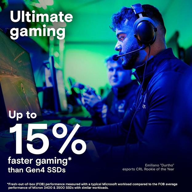 Твердотельный накопитель SSD Crucial T705 4TB PCIe Gen5 NVMe M.2 SSD with heatsink CT4000T705SSD5 фото 3