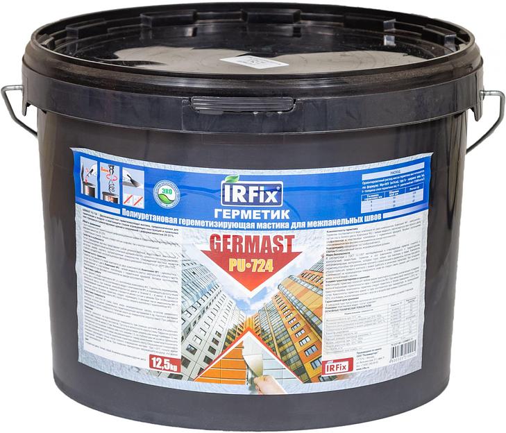 Герметик полиуретановый двух компонентный IRFix GERMAST PU-724 серый (12,5кг) фото 1