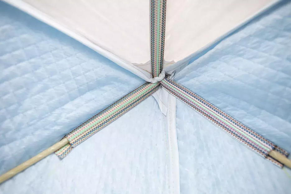 Палатка СТЭК куб 1 трехслойная (дышащая) 150*150*170 см. фото 9