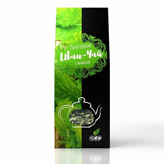 Иван-чай в сувенирной упаковке «Вологодский» с мелиссой, 50 г ОПТ фото 1