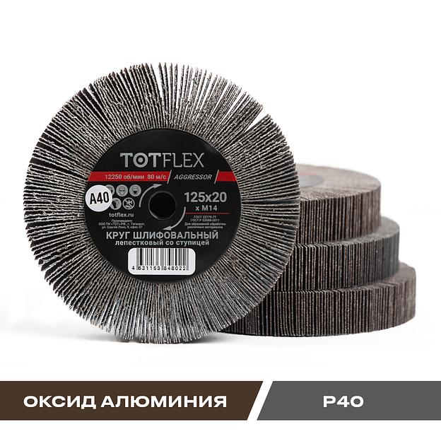 Круг лепестковый радиальный универсальный 125х20хМ14 А Р40 ОПТ фото 1
