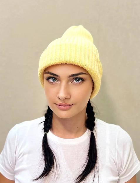 Шапка тыковка желтая ОПТ фото 1