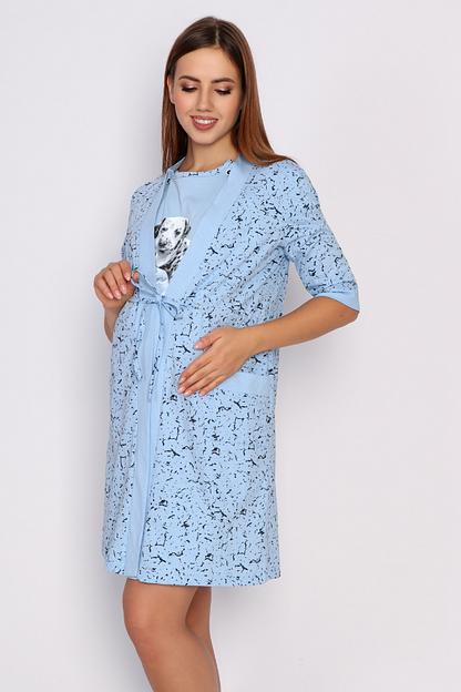 Комплект Style Magro для беременных и кормящих мам «Малыш», голубой, опт фото 5