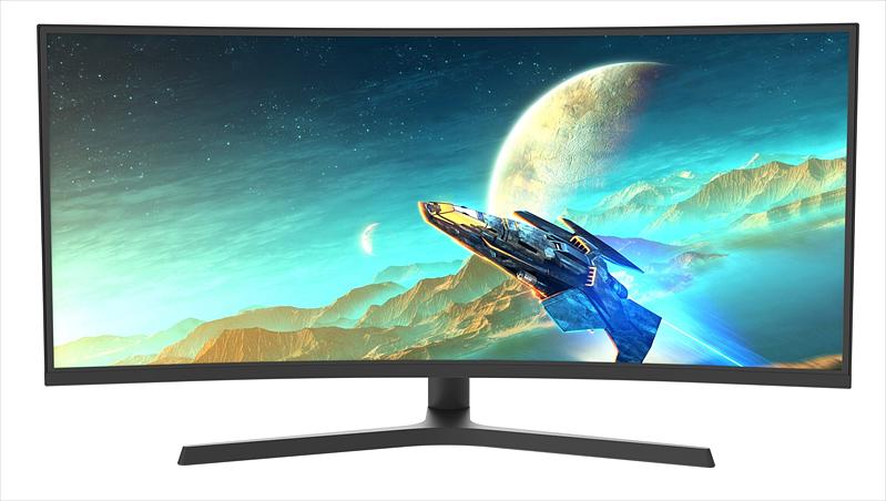 Монитор Valday 34" AL77AZF (IPS; 16:9; 300cd; 4000:1; 5ms; 3440x1440x165Hz; 178/178; 2xHDMI; 2xDP; Audio out; Tilt; HAS; Spk; Black (РФ) (AL77AZF) фото 1