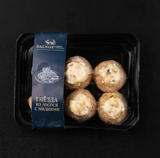 Морепродукты Dalnos Mores «Гнезда из лососевых с мидиями» ОПТ фото 1