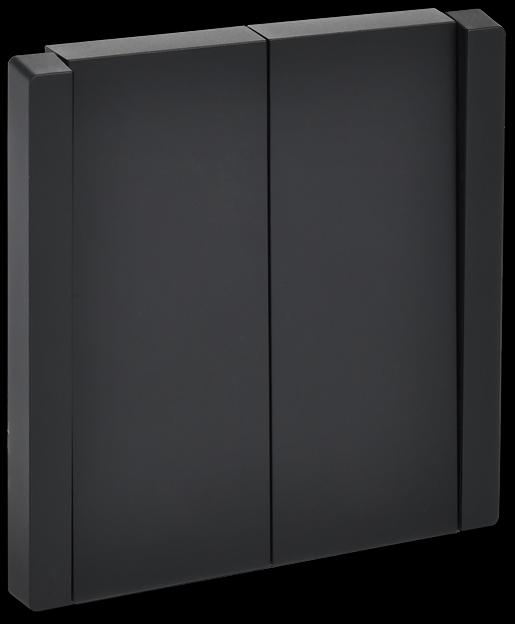 FORTE&PIANO Выключатель 2-клавишный 10А FP105 черный IEK фото 1