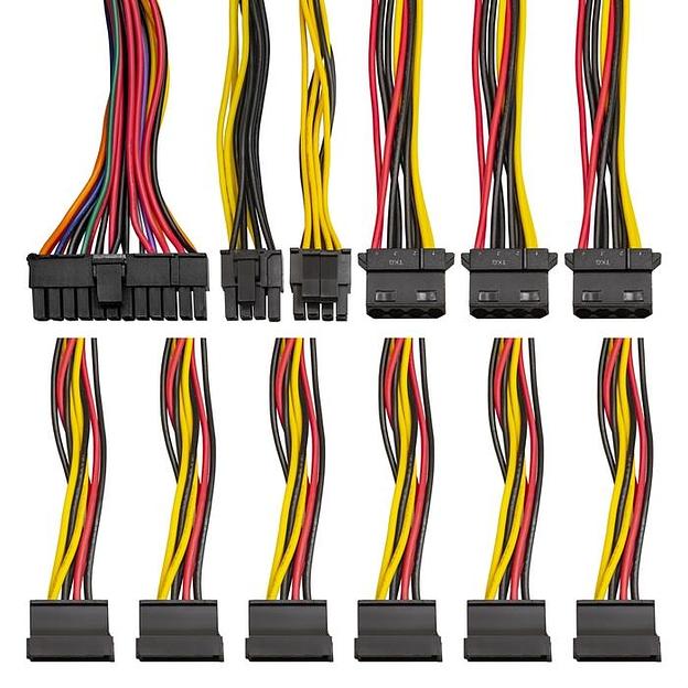 Exegate EX292190RUS Серверный БП 400W ExeGate ServerPRO-400ADS (ATX, APFC, КПД 82% (80 PLUS), 2x8cm fans, 24pin, (4+4)pin, PCIe, 9xSATA, black) фото 4