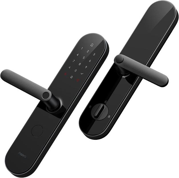 Умный замок Aqara N100 (Zigbee) врезной разбл.отпеч.паль. черный (ZNMS16LM) фото 3
