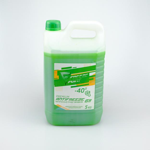 FREEZE POINT Антифриз G11 зеленый 5 кг фото 1