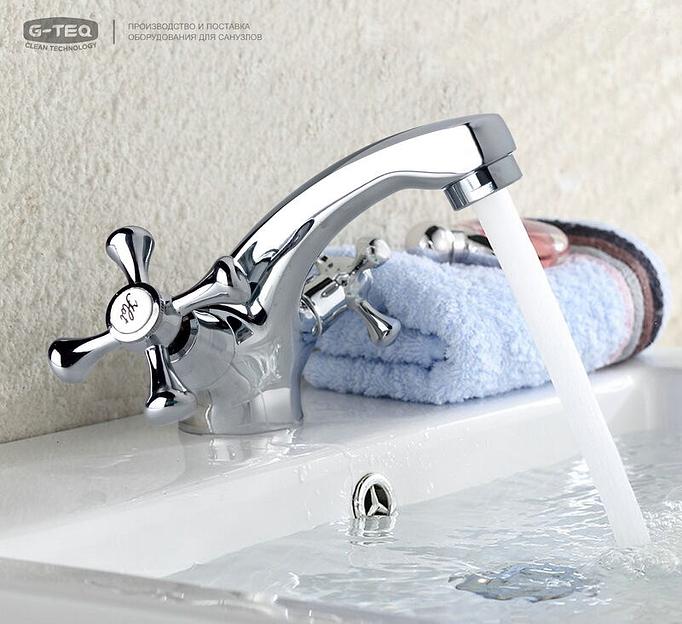 Смеситель для умывальника G-teq 4238 хром фото 1