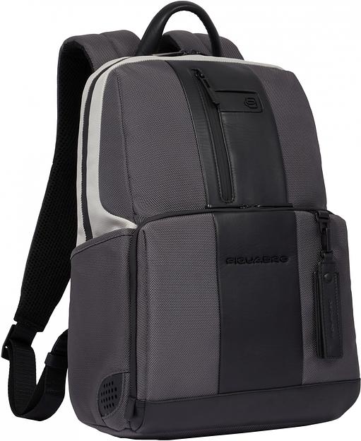 Рюкзак Piquadro Brief2 Special CA3214BR2S/GRN серый/черный нейлон/натур.кожа фото 2