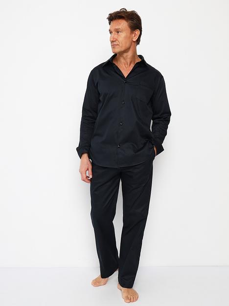 Пижама мужская с брюками и рубашкой из сатина «Фьюри», Опт фото 1