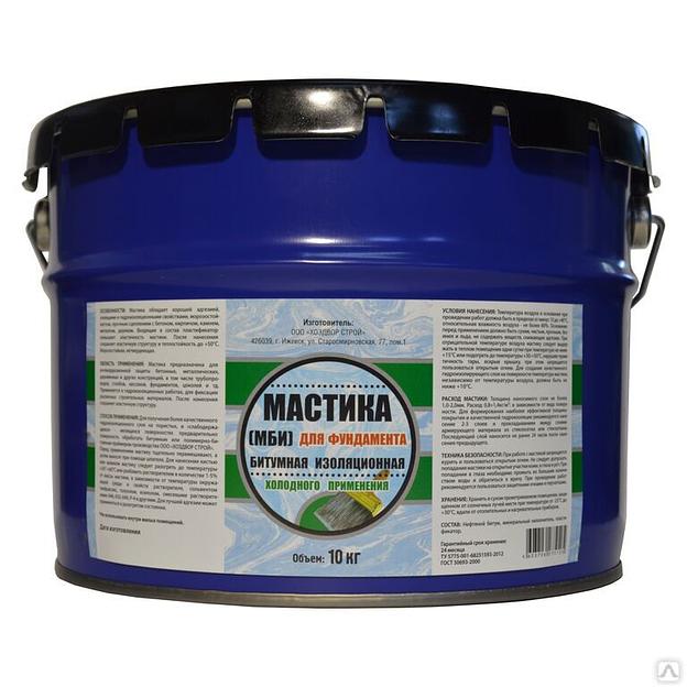 Мастика битумная МБИ 10кг фото 1