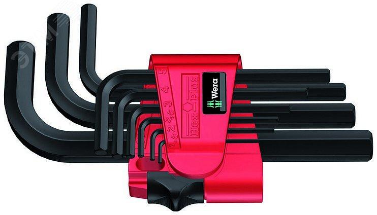 Набор Г-образных ключей 1.5 - 10 мм 9 предметов. 950/9 Hex-Plus BlackLaser 7 фото 1