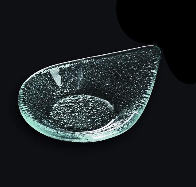 Салатник 100*80 мм. h=26 мм. прозр. стекло 3D /1/60/ фото 1