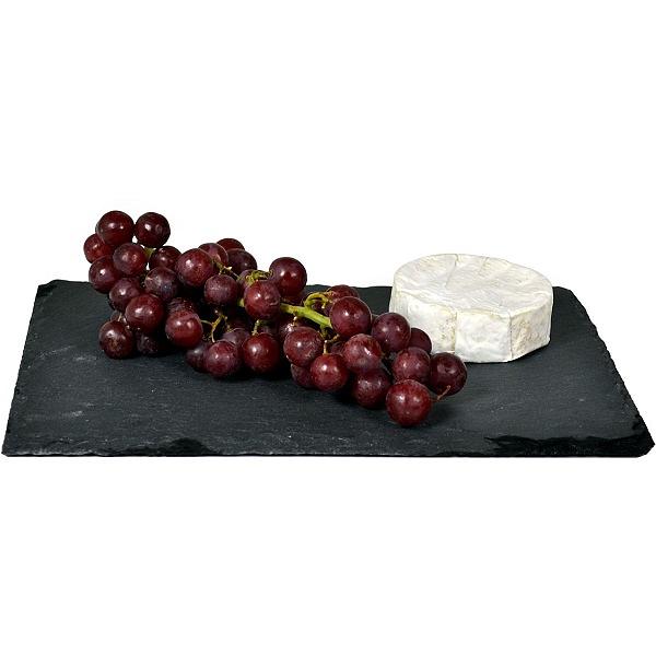 Блюдо для подачи прямоуг. 30*15 см. h=0,6 см. черное, сланец MGprof /1/ фото 1