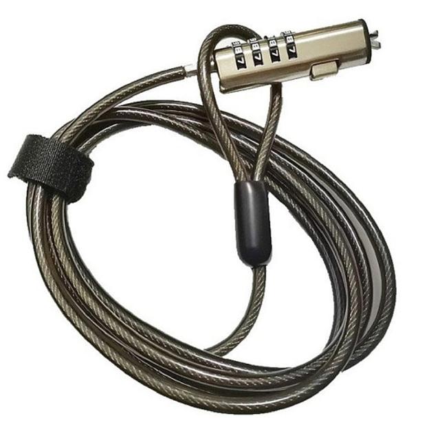 Notebook lock NCL-105 {замок для защиты новых ноутбуков маленький порт,1,8м. } фото 1