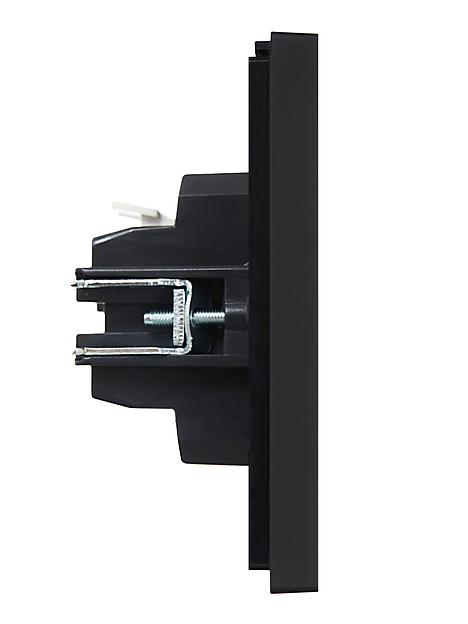 FORTE&PIANO Выключатель 2-клавишный 10А FP105 черный IEK фото 4