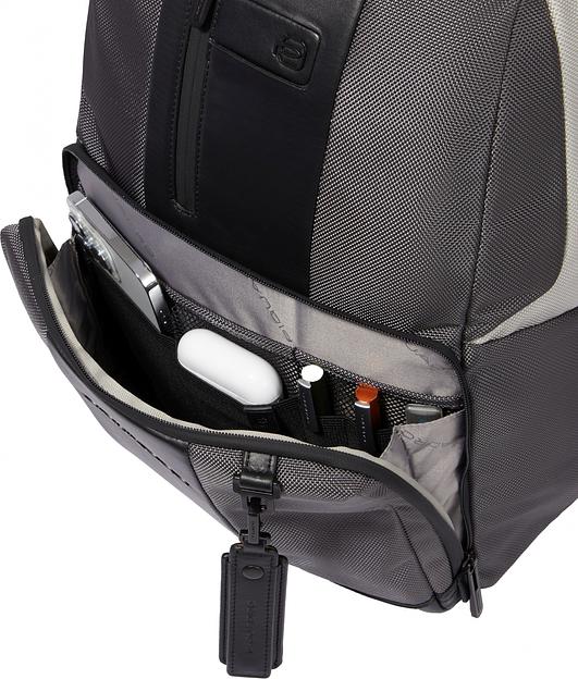 Рюкзак Piquadro Brief2 Special CA3214BR2S/GRN серый/черный нейлон/натур.кожа фото 8