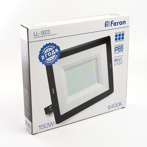 Прожектор светодиодный ДО-150w 6400К 14250Лм IP65 черный фото 5