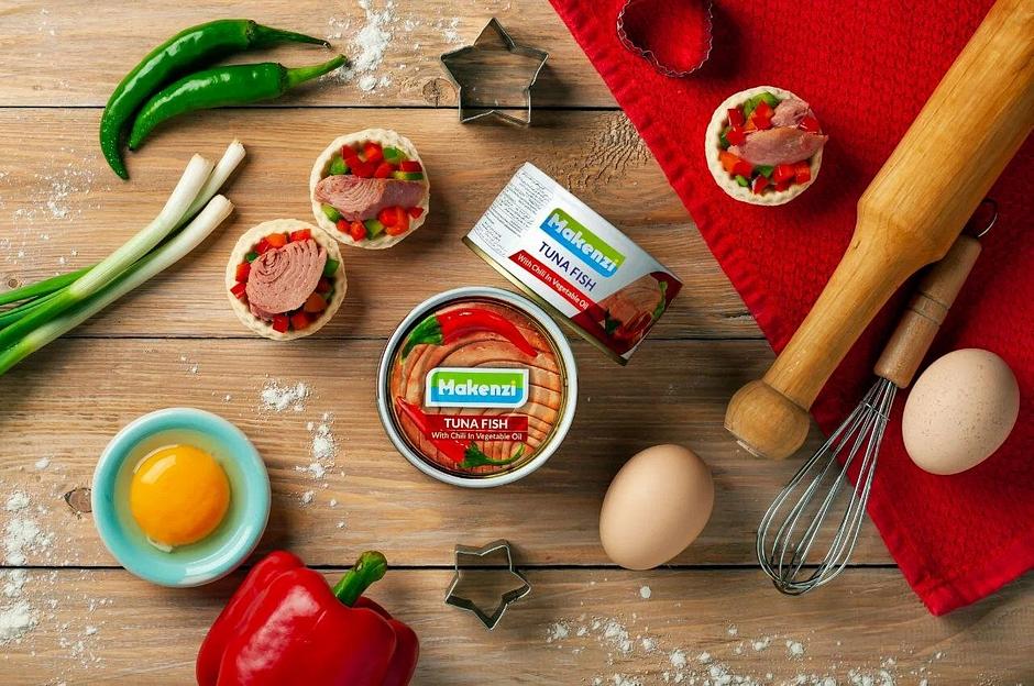 Тунец в растительном масле с перцем Чили Makenzi ж/б с ключом, 180 г ОПТ фото 3