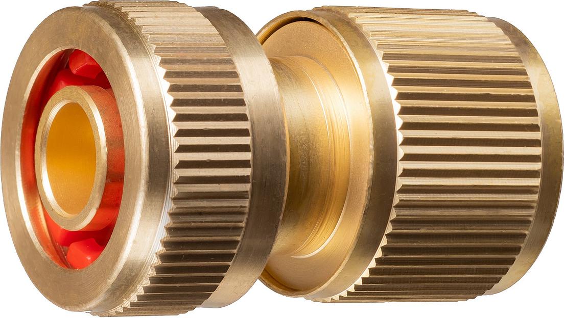 GRINDA BC-12A, 1/2″, с автостопом, из латуни, для шланга, быстросъемный соединитель, PROLine (8-426129) фото 1