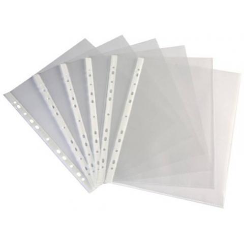 Файлы с перфорацией А4+, 22мкр, глянцевые, 100 шт, Buro фото 1