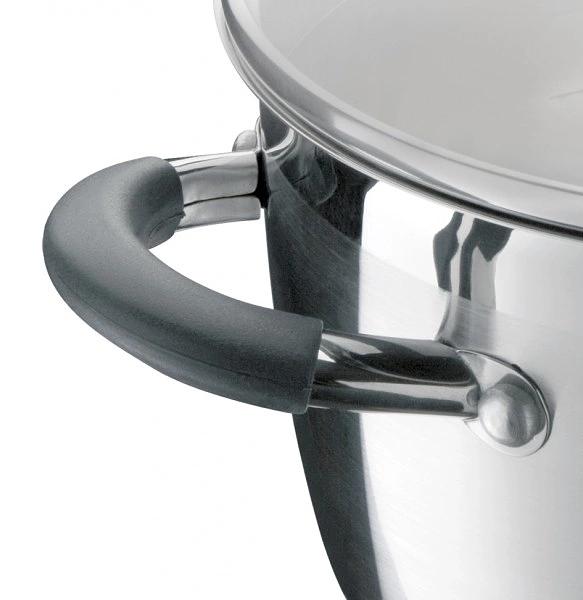 Кастрюля Rondell Flamme RDS-025 5.7л. d=24см (с крышкой) серебристый фото 5