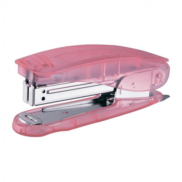 Степлер Kw-Trio 5566 Half-strip Pollex 24/6 26/6 (20листов) встроенный антистеплер ассорти 105скоб фото 4