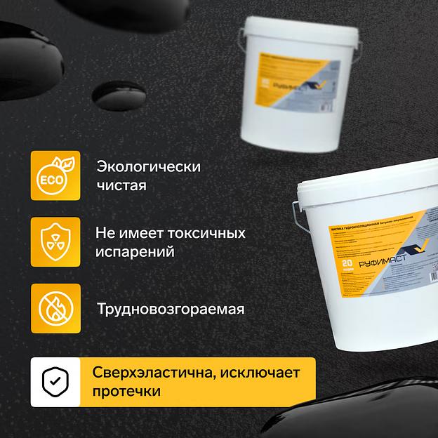 Жидкая мембрана Руфимаст 20 л ОПТ фото 3
