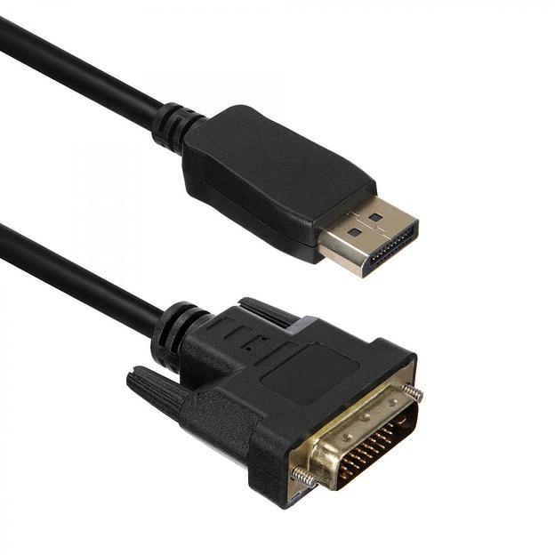 Кабель ACD Кабель ACD-DDIM2-30B |ACD-DDIM2-30B| DisplayPort 1.2, DP-DVI, Golden Plated, 20m/25m, Черный, 3м |ACD-DDIM2-30B| (742484) фото 2