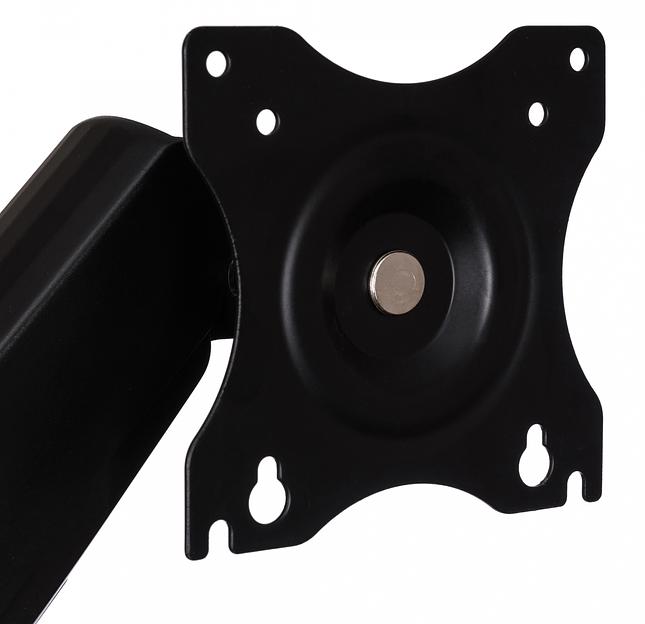 Кронштейн для мониторов ЖК Buro M1 черный 15"-32" макс.9кг крепление к столешнице поворот и наклон фото 5