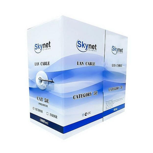 Кабель SkyNet Кабель SkyNet CSL-UTP-4-CU Light UTP indoor 4x2x0,46, медный, FLUKE TEST, кат.5e, однож., 305 м, box, серый (207216) фото 1
