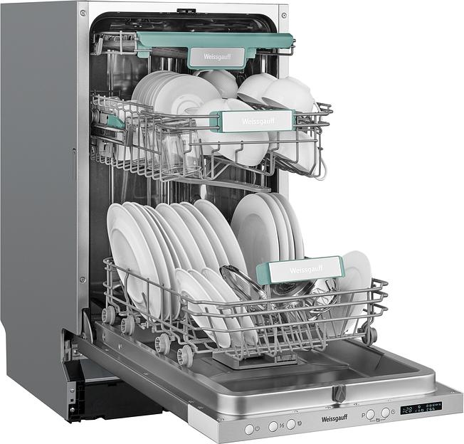 Посудомоечная машина встраив. Weissgauff BDW 4533 D Timer Floor узкая фото 6