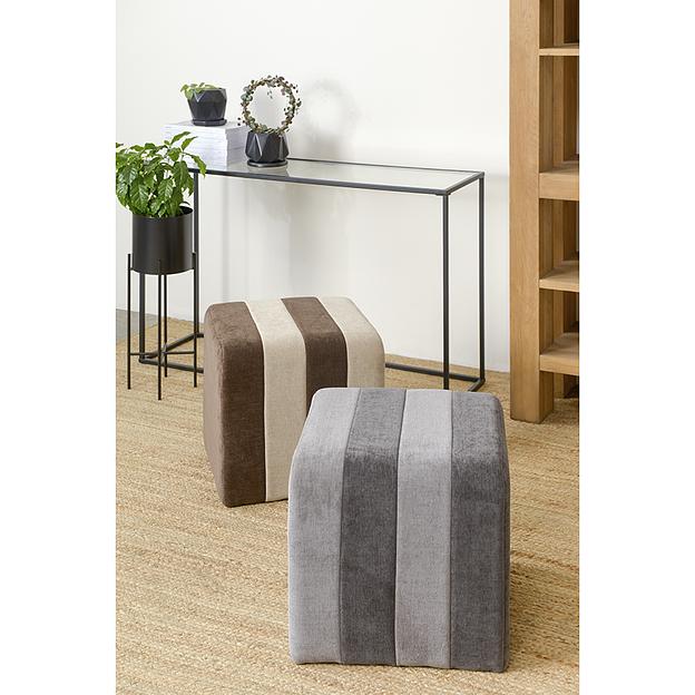 Пуф Idar, шенилл, серый фото 8