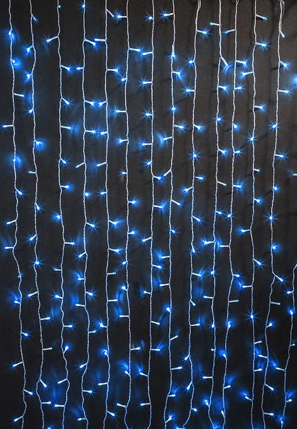 Гирлянда новогодняя светодиодная NGF-D030-03 занавес Blue 5*2.5м IP44 Navigator Group 30645 фото 1