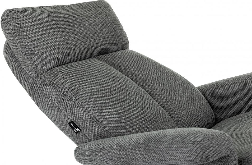 Кресло для дома Бюрократ _Baron с пуфом серый металл черный крестов. (_BARON/GREY) фото 8