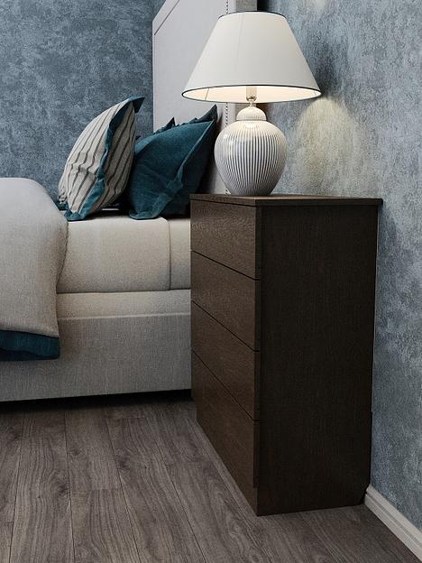 Комод Wood&Stone «Малави» венге линум 77.8×32.2×79.4 см фото 3